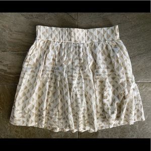 Club Monaco Cotton Poplin Skirt with Pockets